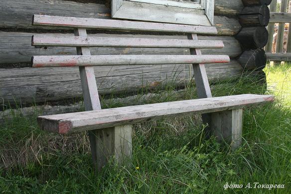 Лавка деревенская картинка